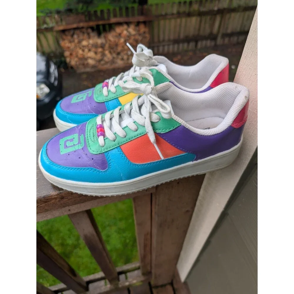 Karl Jacobs Minecraft Colorblock Shoes Logo Dream SMP Gamer Merch YouTuber SZ 9